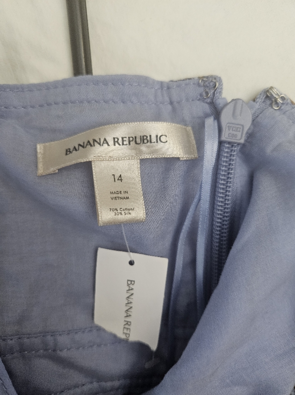 Banana Republic Light Blue Floral Cutout Maxi Sundress Size 14 New - Picture 9 of 16